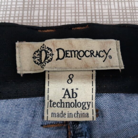 Democracy Women's Ab Technology Jeans Size 8 Ankle Skinny Medium Wash Blue Denim - Picture 12 of 13